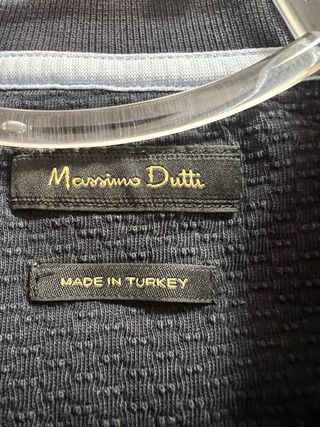 Polo azul marino Massimo Dutti