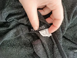 Vestido H&M Negro Plateado