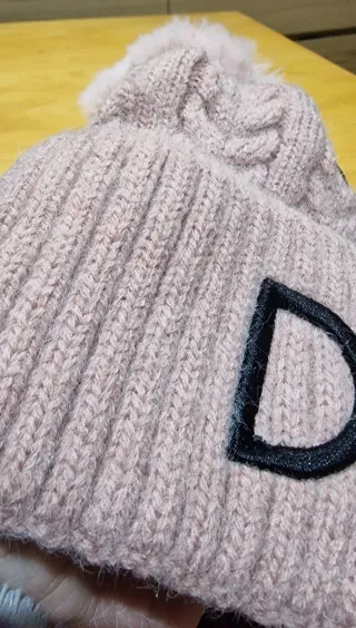 Gorro d!or Rosa con Pompón