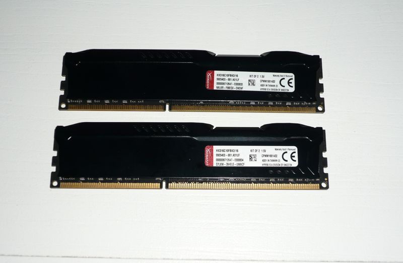 2x Módulos Memoria RAM DDR3 HyperX Fury