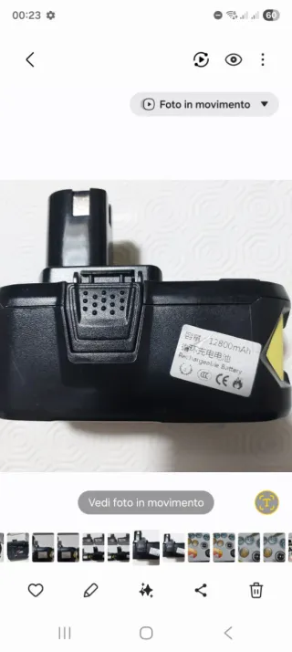 Caricabatterie Ryobi 18V + 2 Batterie