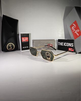 Occhiali Ray-Ban Yevi Oro Lenti Verdi