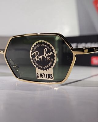 Occhiali Ray-Ban Yevi Oro Lenti Verdi