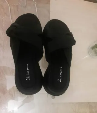 Sandalias negras plataforma