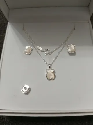 Conjunto Tous Plata 925 Vermeil Oso