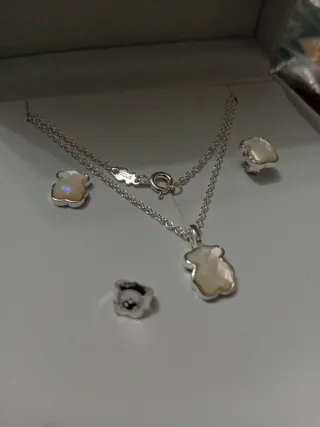 Conjunto Tous Plata 925 Vermeil Oso