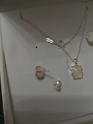 Conjunto Tous Plata 925 Vermeil Oso