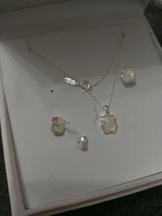 Conjunto Tous Plata 925 Vermeil Oso