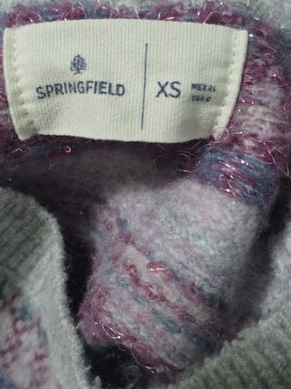 JERSEY SPRINGFIELD CON CENEFAS JACQUARD. TALLA XS