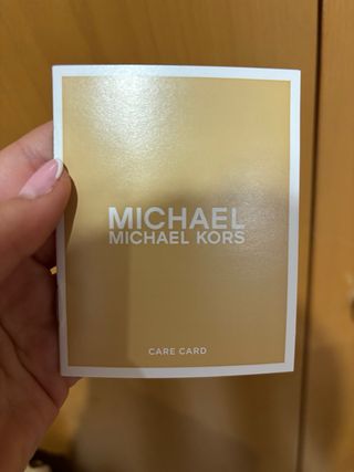 Bolso Michael Kors Blanco y Dorado
