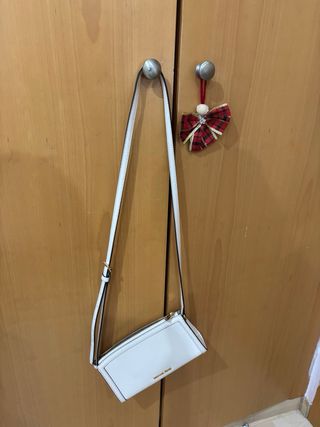 Bolso Michael Kors Blanco y Dorado