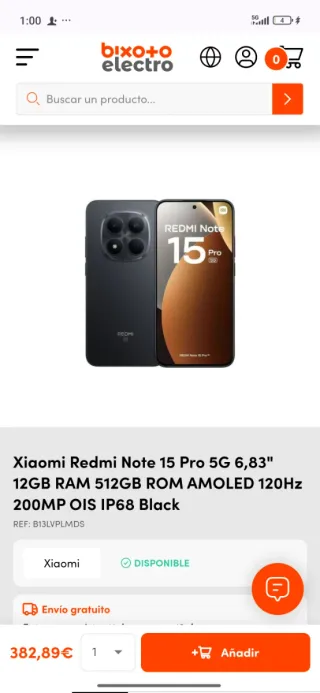 Xiaomi Redmi Note 15 Pro 256GB 5G Negro