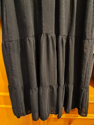 Vestido largo negro mujer