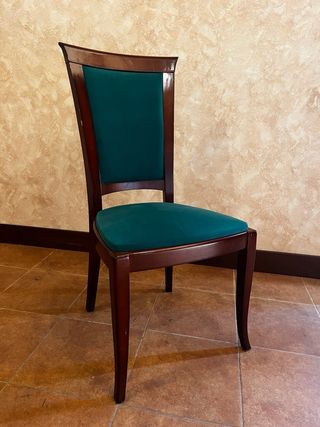 Conjunto mesa y sillas comedor madera