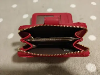 Nuevo Monedero rojo y naranja