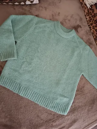 Maglione Zara verde  chiaro bimbo girocollo