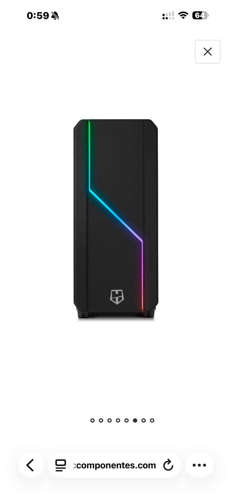PC Gamer Completo Negro afbeelding 2