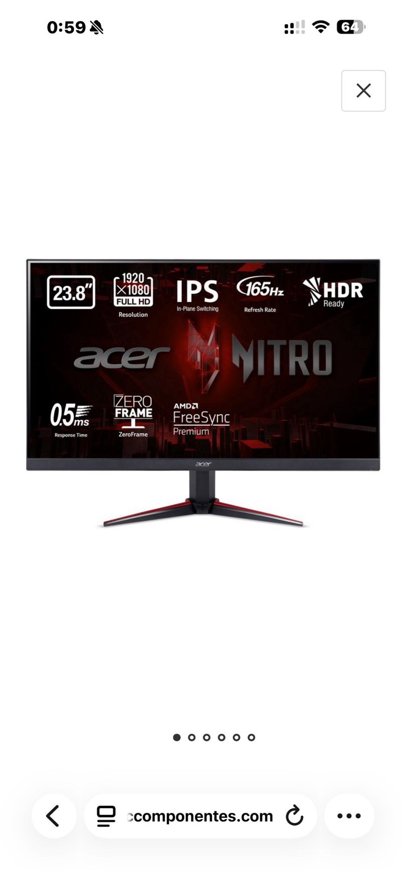 PC Gamer Completo Negro afbeelding 4