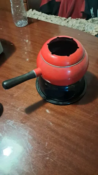 Set Fondue Rojo y Negro
