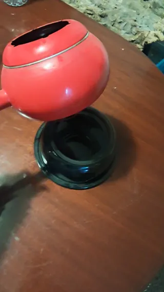 Set Fondue Rojo y Negro