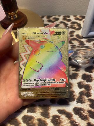 Carta Pokémon Pikachu VMAX Gigamax Metalica
