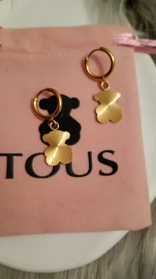 Pendientes Tous Aro Oso Dorado