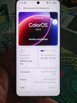 OPPO Find X8 Pro 512GB Blanco ojo es un gama alta