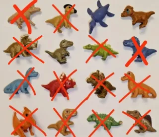 Lote Dinosaurios Kinder Sorpresa CAMBIO