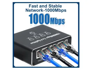 Splitter Ethernet 1000Mbps 1x4 RJ45