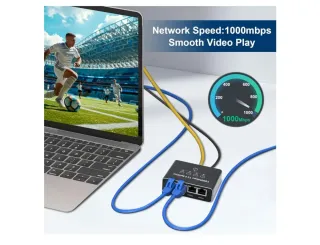 Splitter Ethernet 1000Mbps 1x4 RJ45