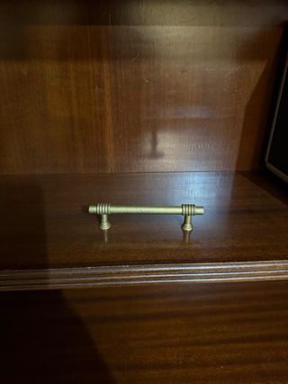 Lote Tiradores de metal usados.