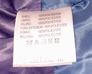 Chaqueta acolchada October Woman azul cobalto.