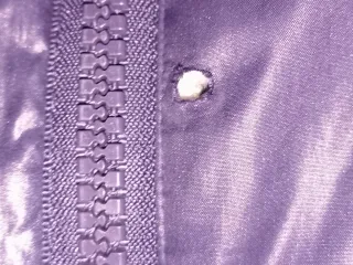 Chaqueta acolchada October Woman azul cobalto.