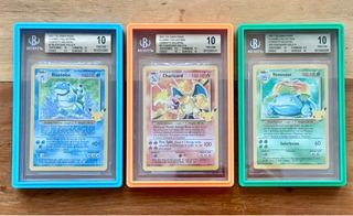 Trío Pokémon Celebrations BGS 10 charizard 25th