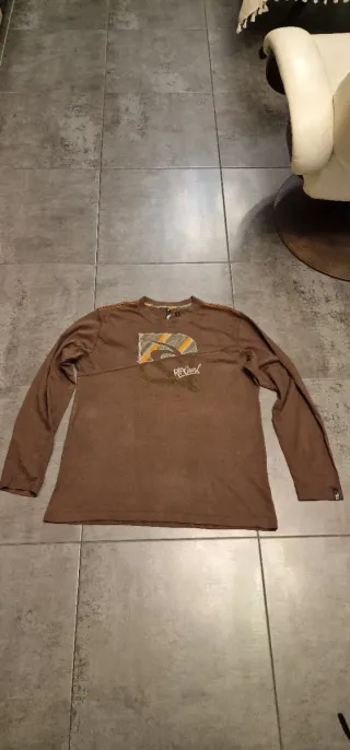 Camiseta manga larga Rip Curl marrón Talla L