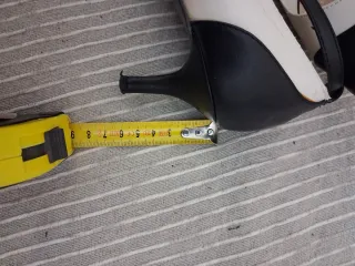 Zapatos kitten heel bicolor blanco y negro