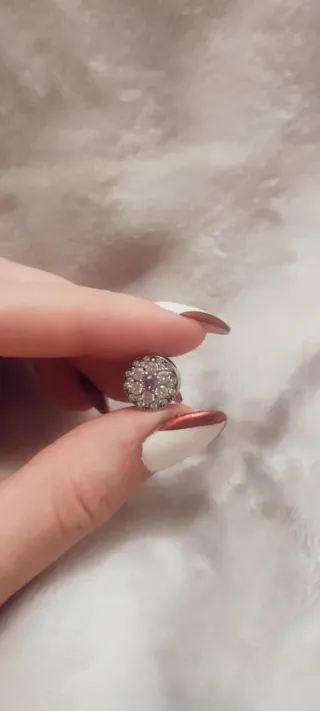 Dije Pandora ORIGINAL Circonitas Moradas y Blancas