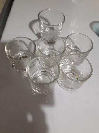 6 Vasos de chupito vidrio
