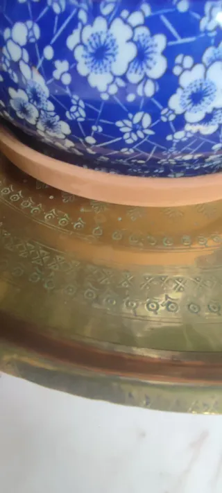 Bandeja antigua metal y forja