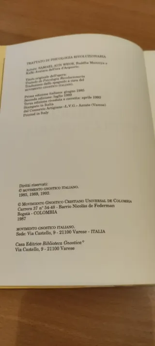 Samuel Aun Weor - Trattato di psicologia rivoluzio