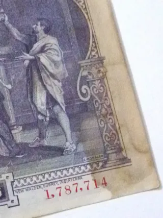 Billete 50 y 25 Pesetas El Banco de España