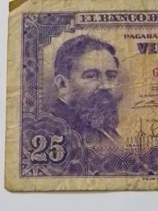 Billete 50 y 25 Pesetas El Banco de España