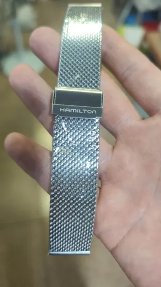 Correa Milanesa Hamilton 22mm Plata