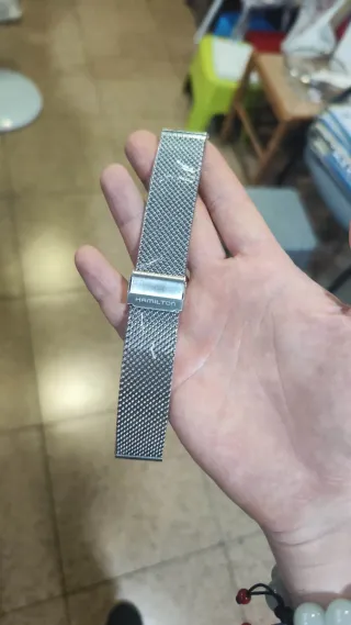 Correa Milanesa Hamilton 22mm Plata