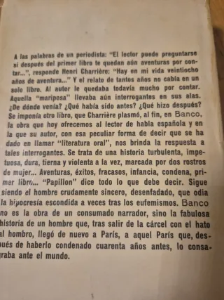 Banco:La continuación de Papillon.