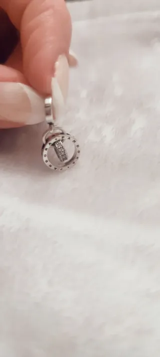 Dije Pandora ORIGINAL Aro Doble con Circonitas