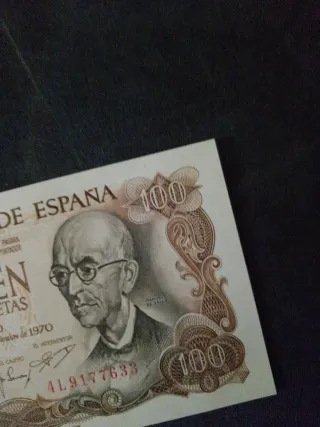 Billetes 100Pesetas Sin Circular Serie correlativa