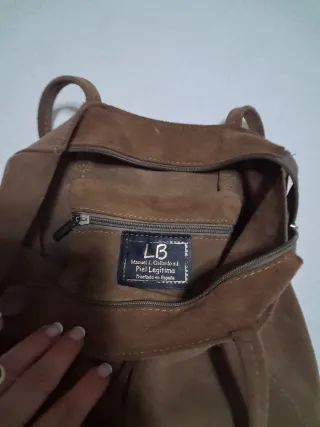 Bolso de piel Manuel Gallardo marrón