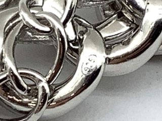 cadena plata 925mm con piedra con circonita 19.5cm