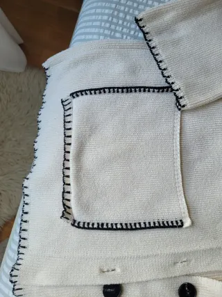 Chaqueta Zara Oversize Beige Talla Única